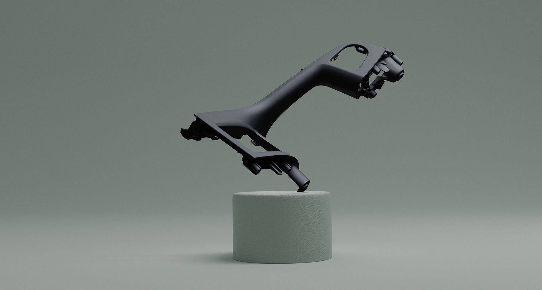 Detalj formsprutad av Polykemis material för bilindustrin