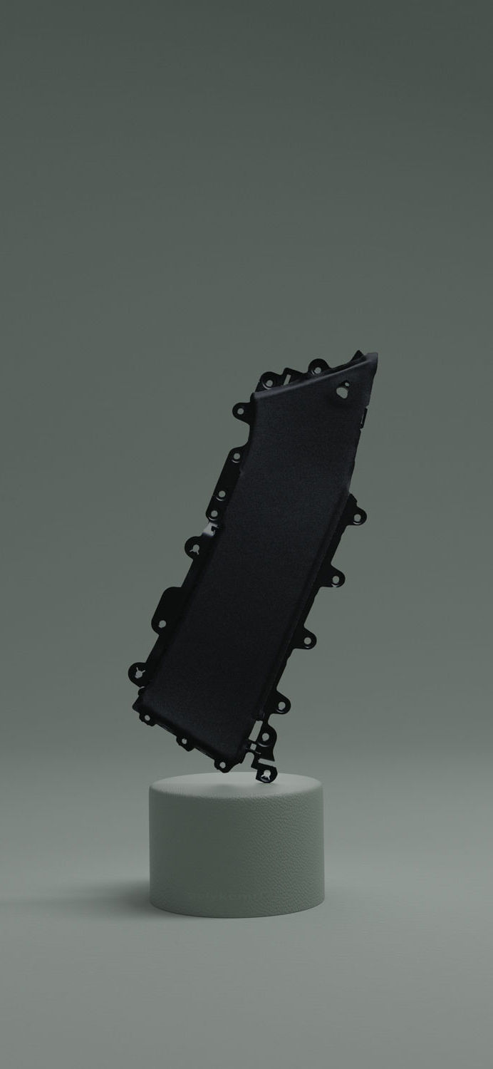 Detalj formsprutad av Polykemis material för bilindustrin